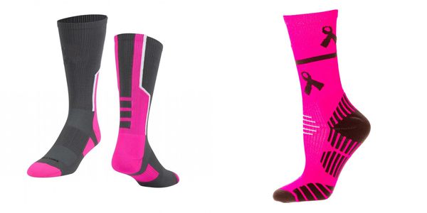 pink custom football socks